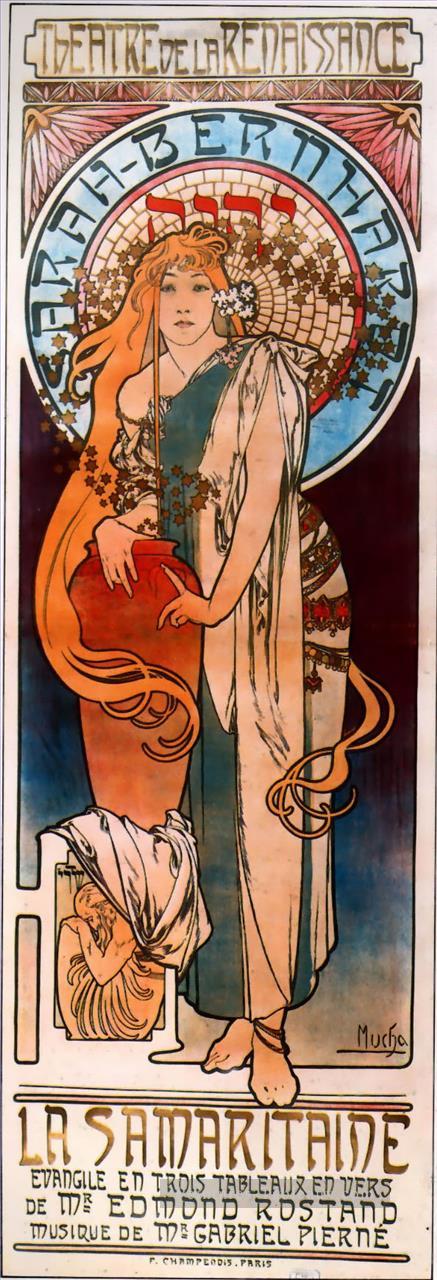 La Samarataine 1897 Art Nouveau tchèque Alphonse Mucha Peintures à l'huile